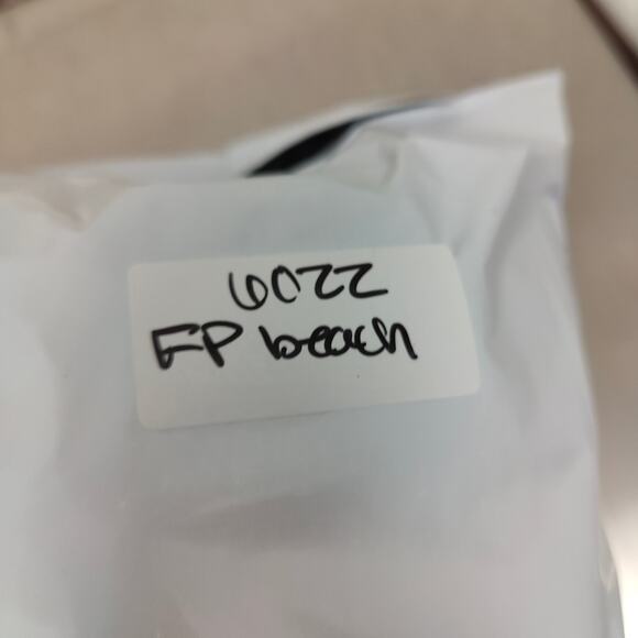 Free People Beach Tank Top Womens Medium Tan Salmon Knit Textured Lounge Boho‎ - Picture 7 of 7